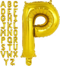 Gold Letter P Balloons, 40 Inch Large Foil Letter Balloons, Custom Phrase by YOTHORN