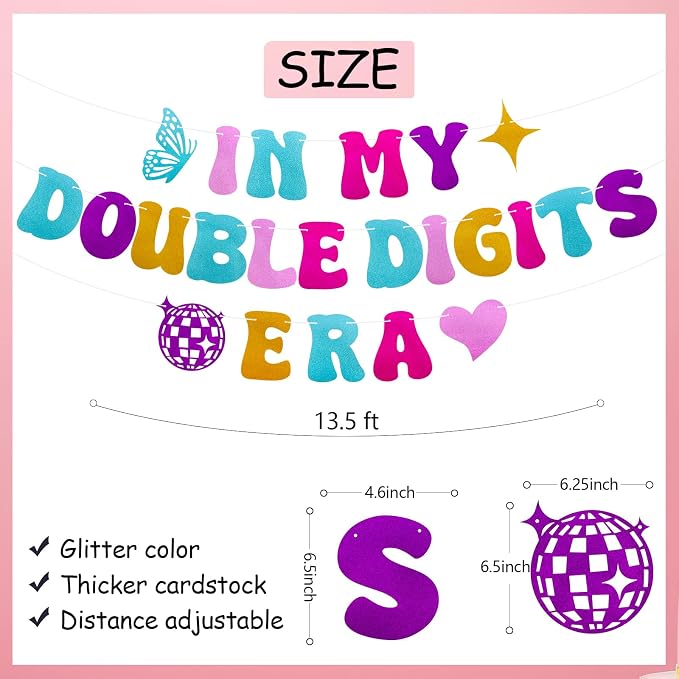 In My Double Digits Era Birthday Banner - Image 2