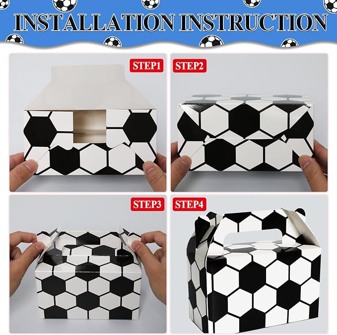 24 Pack Soccer Party Favor Treat Boxes - Image 4