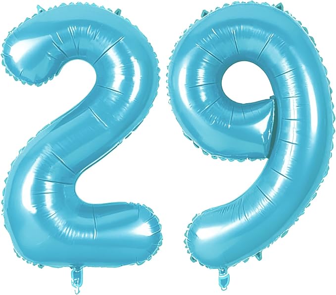 Number 29 Balloons for 29th Birthday Party Decorations, 0-100 Large No.29 by Joycard