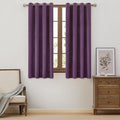 Velvet Violet Purple Grommet Blackout Curtains 72 inch by ModernShinyVelvetCurtains