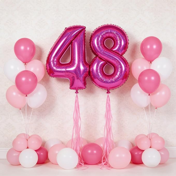 Laser Hot Pink 5 Balloon - Image 9