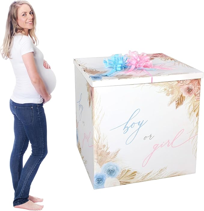 AmazingSpark 28in Giant Gender Reveal Gift Box by Unknown