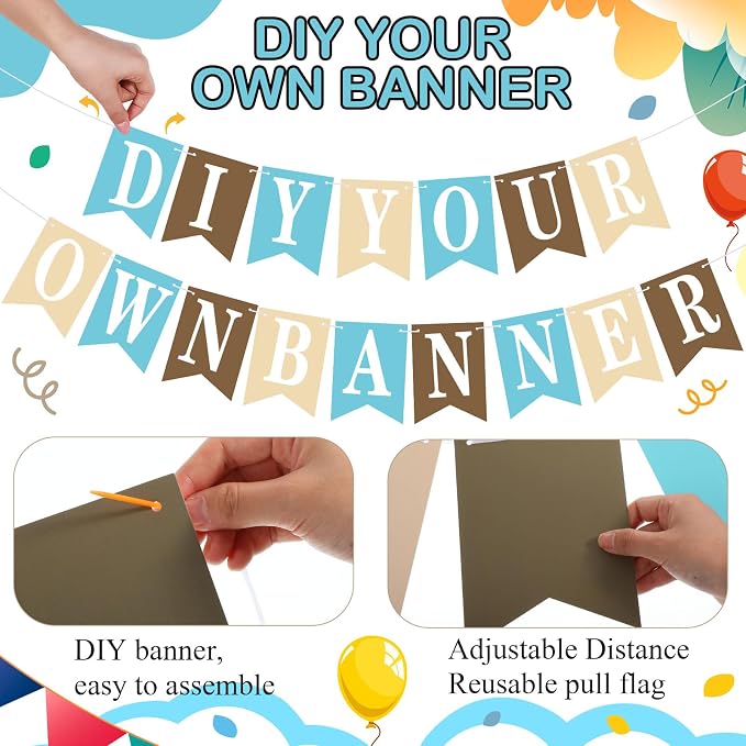 Mooliwe 171 Pcs DIY Custom Banner Kit Make Your Own Customizable Sign - Image 3