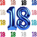 Navy Blue Number 18 Balloon 40 Inch by IWERP
