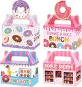 12 Pack Donut Party Favor Boxes Two Sweet Candy Treat Bags Cute Donut Goodie by Tevxj