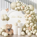 135pcs Sand White Balloon Garland Kit Different Sizes of 18 12 10 5 Inch Cream by YISHEBAPA