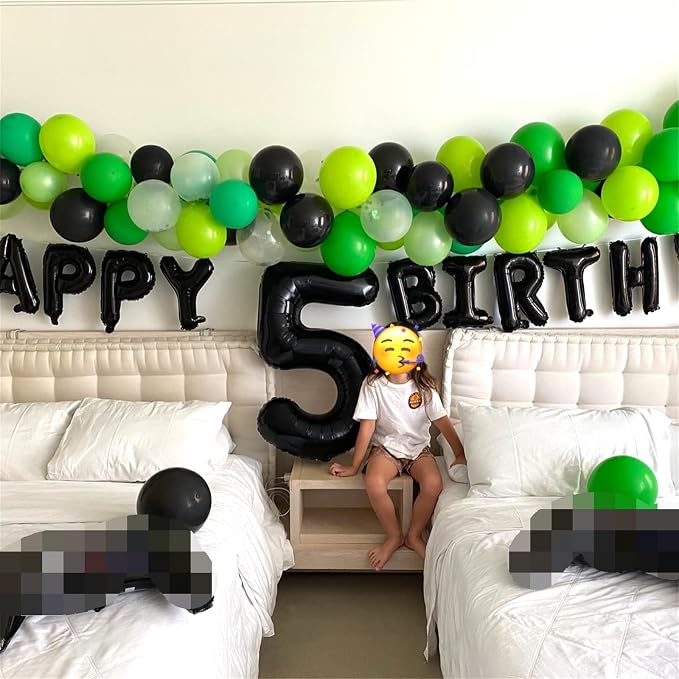 60th Birthday Balloons Black for Women, 40 Inch Giant Mylar Foil Number 60 - Image 5