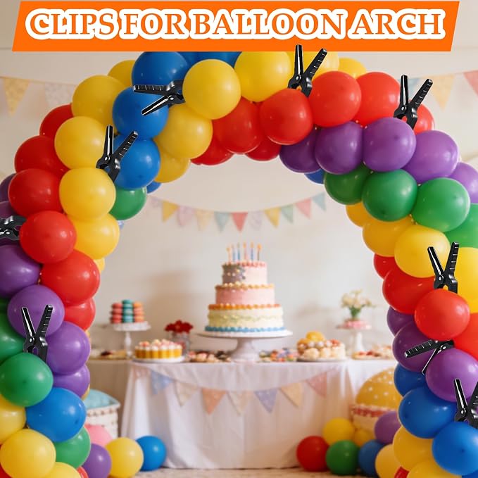 36 Pack Strong Plastic Spring Clamps, 3.5 Inch Wood Clamps, Balloon Decorating - Image 5