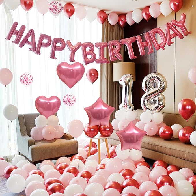 CANREVEL Happy Birthday Banner Decoration + 30pcs Star Balloons, - Image 7