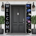 BlissYard 2pcs Welcome Summer Door Banner Colorful Daisy Porch Banners Sign by BlissYard