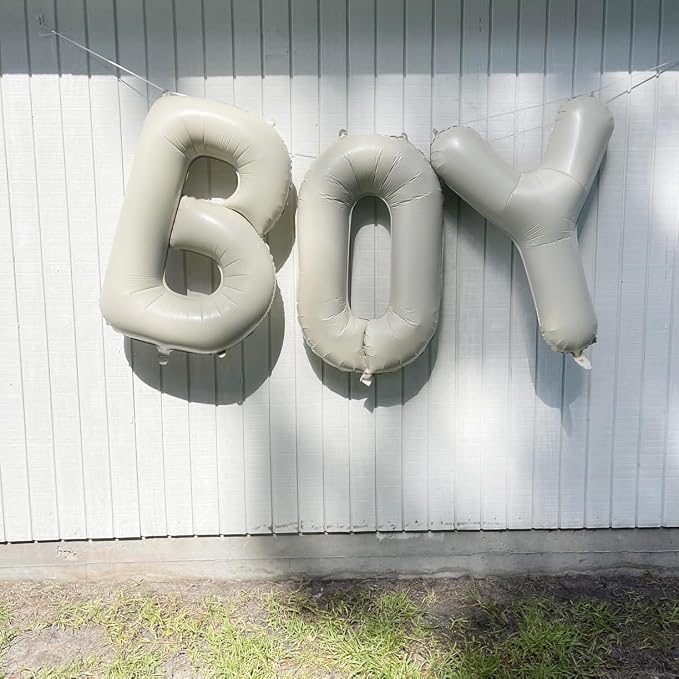 Letter Balloon 40Inch Cream White Big Alphabet Balloons Letter E | Giant Foil - Image 4
