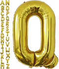 VHUWE 40 inch Gold Letter Q Balloon, Big Size Alphabet Foil Mylar Helium by VHUWE