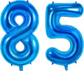 Number 85 Balloons for 85th Birthday Party Decorations, 0-100 Large No.85 by Joycard