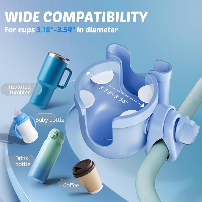 Stroller Cup Holder with Phone Holder, Accessories - Image 3