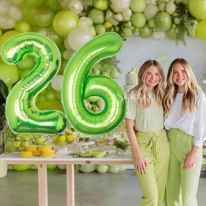 40 Inch Green Number 26 Balloon Lime Big Large Helium Number 0-9 | Giant - Image 3