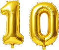 40 Inch Number 10 Balloons for 10th Birthday Party Decorations, 0-100 Gold by FOBELEC