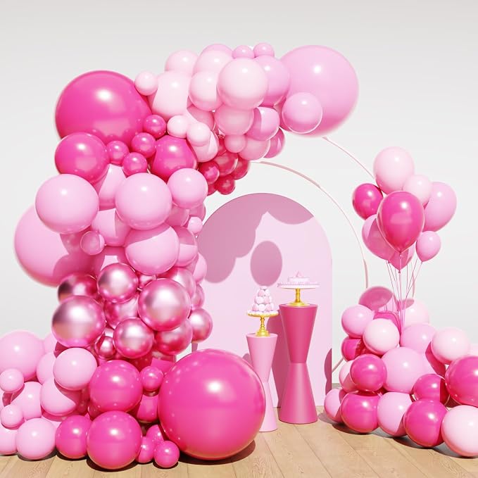 Lukiituke Pink Balloon Arch Kit, Baby Shower, Wedding Decorations by Lukiituke