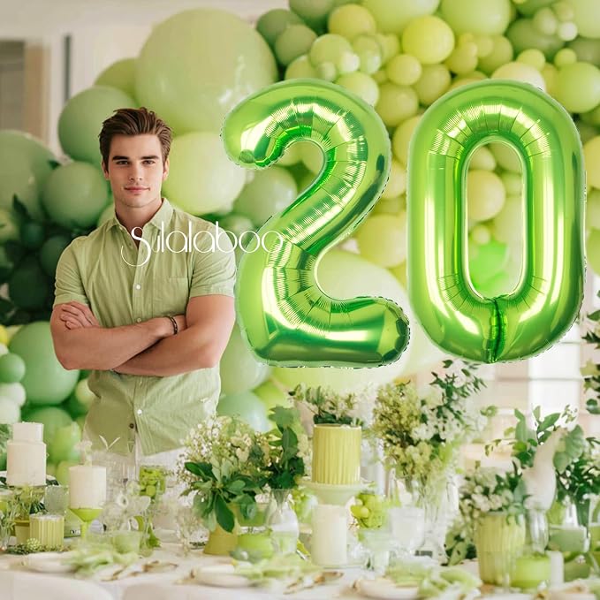 40 Inch Green Number 20 Balloon Lime Big Large Helium Number 0-9 | Giant - Image 5