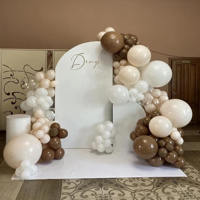 Dark Brown Balloons for Boho Baby Shower Birthday Fall Party Decorations | - Image 4
