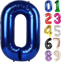 0 Balloon - Night Blue Birthday Number Balloons, 40 Inch Party Decorations | by ALPHADELTAPI