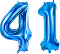 Number 41 Balloons for 41st Birthday Party Decorations, 0-100 Large No.41 by Joycard