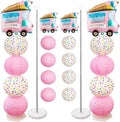 Ice Cream Balloon Stand &Paper Lantern 2 Sets 5ft Reusable Metal Telescopic | by Unknown