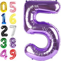 Number 4 Balloon 40 Inch Balloons Purple Birthday Decorations by Argthjy