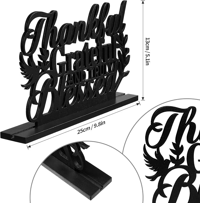 Geetery Inspirational Table Centerpieces Wooden Religious Inspirational Home - Image 3