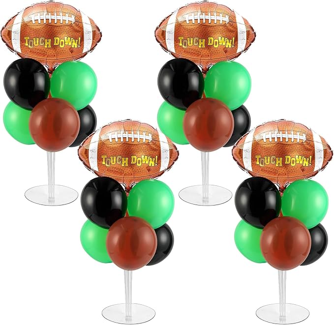 4 Sets Football Party Balloons Stand Kit by Naozinebi