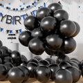 AULE 50Pcs Metallic 12 Inch Black Chrome Helium Shiny Balloons | Thicken by AULE