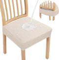 Smiry Waterproof Seat Covers for Dining Room Chairs, No Rear Covers | Stretch by Smiry