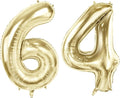 Number 64 Balloons for 64th Birthday Party Decorations, 40 Inch 0-100 by Joycard