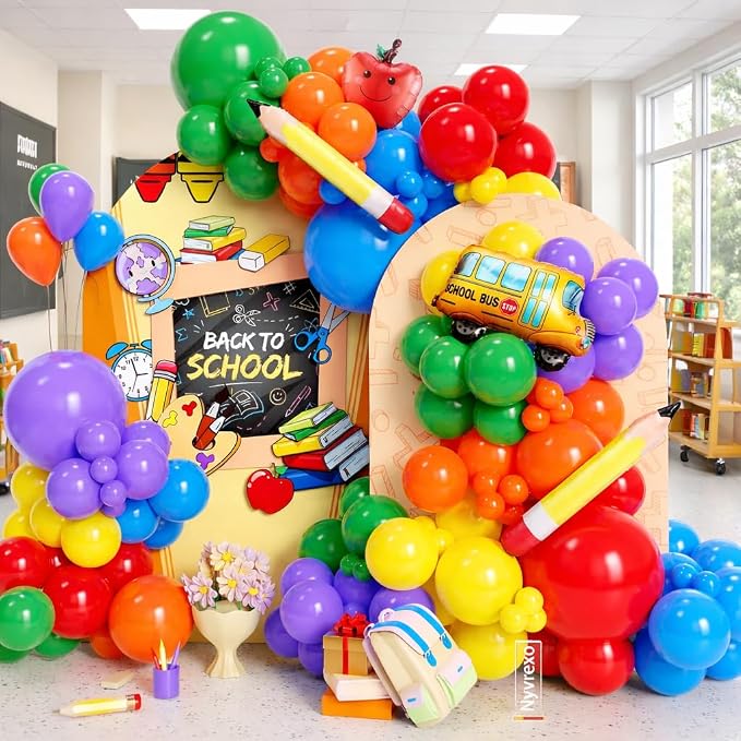 Back to School Decorations, First Day of School Balloon Arch Garland Kit | - Image 8