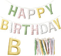 Pre-strung Happy Birthday Banner Sign Reusable Felt Happy Birthday Garland by Unknown