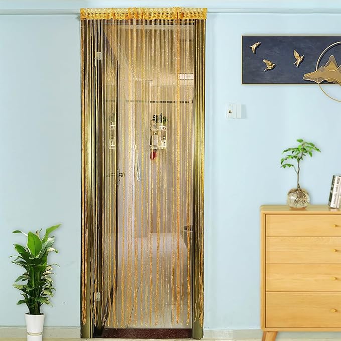 Home Decor Sequin Curtain for Doorway, Door String Curtains, 39x79 inch Hanging - Image 2