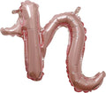 Rose Gold Script Shaped Foil Balloon by AmscanPartySupplies