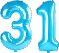 40 Inch Number 31 Balloons for 31st Birthday Party Decorations, 0-100 Jewelry by FOBELEC
