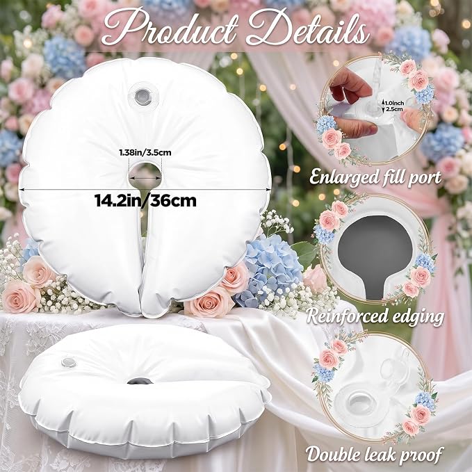 Water Weight Bags for Balloon Arch 2Pcs U-Shaped Reusable Water Fillable Base - Image 2
