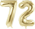 Number 72 Balloons for 72nd Birthday Party Decorations, 40 Inch 0-100 by Joycard