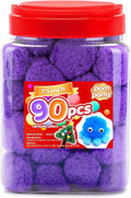 Iooleem Large Purple Pom Poms, 1.5 inch, Large Size, Pom Poms by IOOLEEM