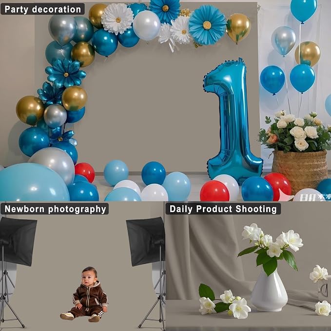 Grey Photography Backdrop for Photoshoot, 10x10 FT | Versatile Studio Photo - Image 5
