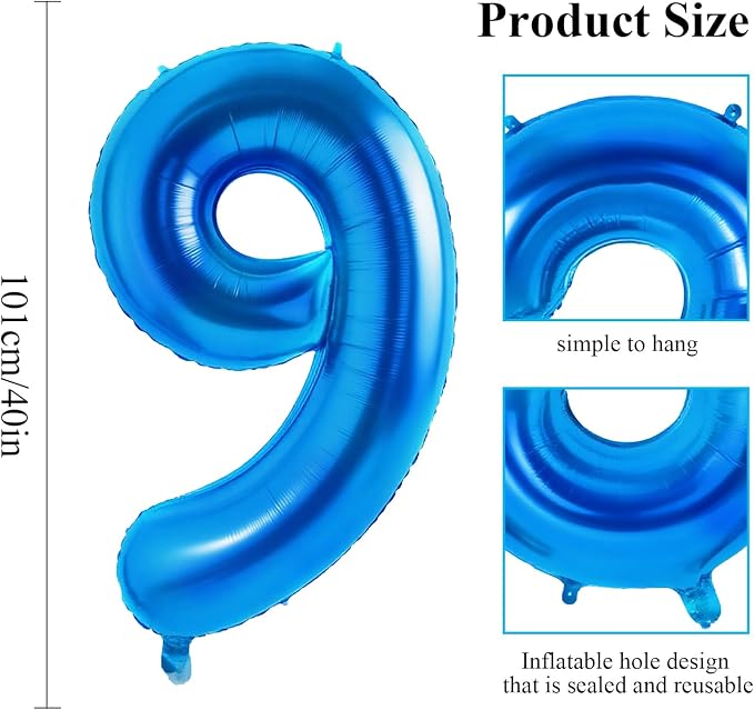 Number 69 Balloons for 69th Birthday Party Decorations, 0-100 Large No.69 - Image 2
