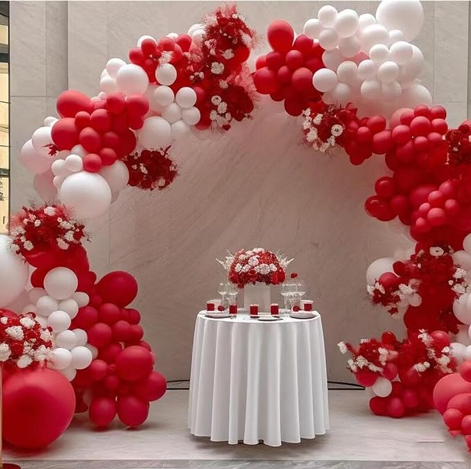 412pcs Red Balloons 18 12 10 5 Inch Red Balloon Garland Arch Kit Different - Image 5