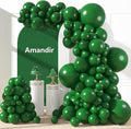 Amandir 153pcs Dark Green Balloons Arch Garland Kit Different Sizes | 18 12 10 by Amandir