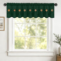Farmhouse Valance Curtains, Boho Cotton Linen Kitchen Valance, Rod Pocket by FRAMICS