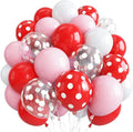 Red Pink White Strawberry Balloons by Lingqiang
