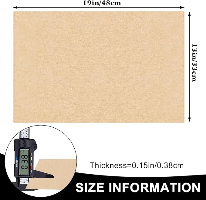 Cloth Placemats Set of 6, Cotton Linen Blend Machine Washable Durable Linen - Image 5