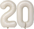 40 In Cream white Number Balloons Helium Foil Mylar Balloon Digital 20 | by Exquisitehighqualitypartydecorationstomeetyoureveryneed%EF%BC%81