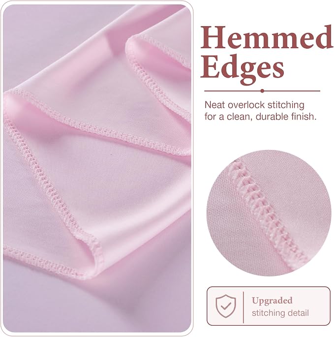 10ftx10ft Wrinkle Free Light Pink Backdrop Curtains - Image 5